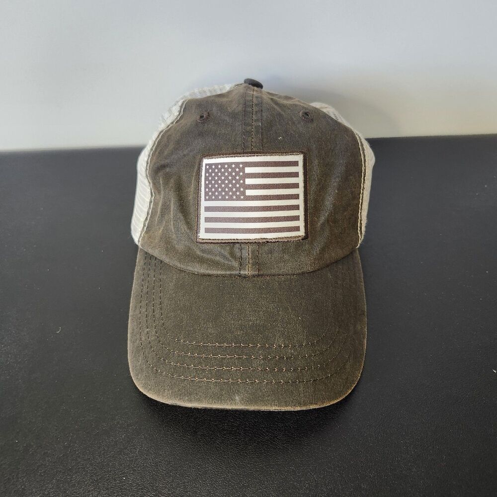 Colt Ford Paramount Outdoors Waxed Cloth American Flag Hat Strapback